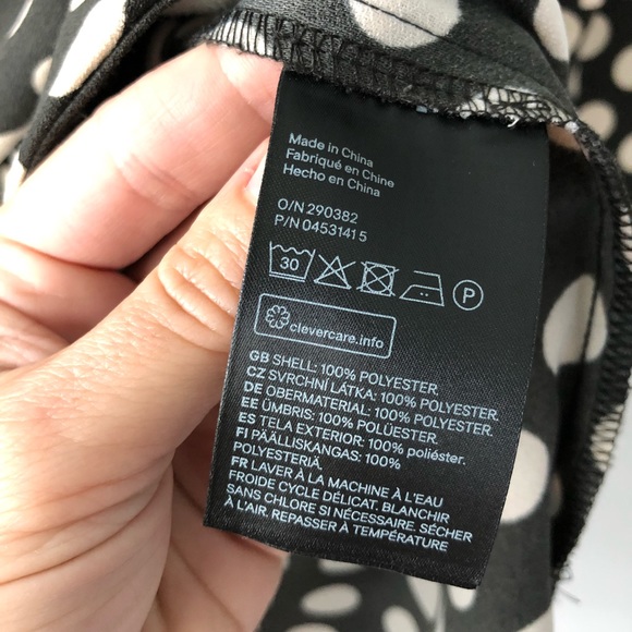 Black and white polka dot shift dress - Picture 4 of 7